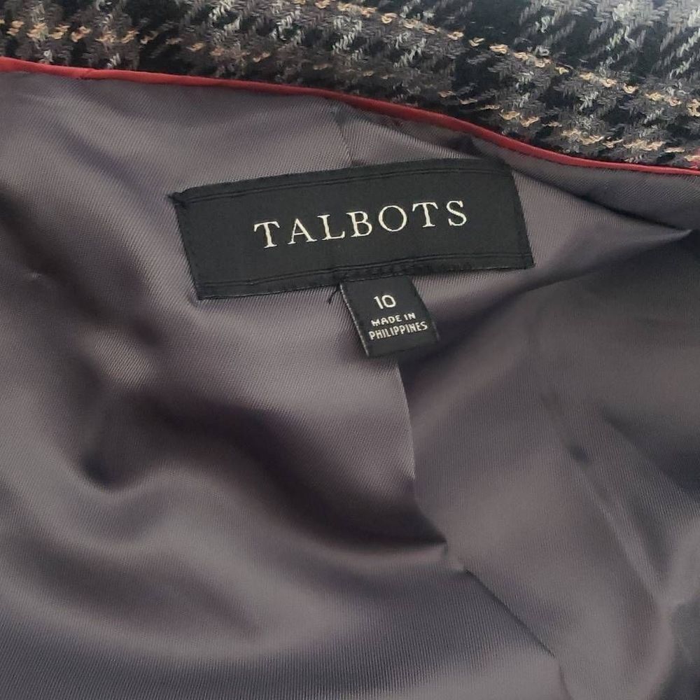 ‎Talbots Gray Plaided Blazer - Picture 8 of 14
